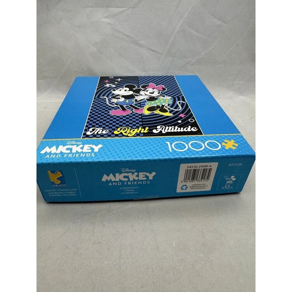 Disney Mickey Minnie Mouse Right Attitude Puzzle 1000 Pieces 2024 Ceaco
